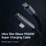 USB-C–USB-C-kulmakaapeli mobiilipelaamiseen 1,8 m
