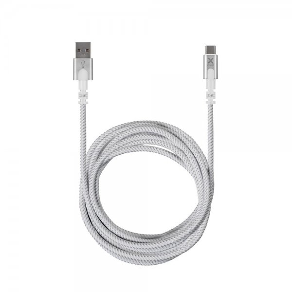 Xtorm-kaapeli, alkuperäinen USB-A–USB-C-kaapeli, 3 m, valkoinen