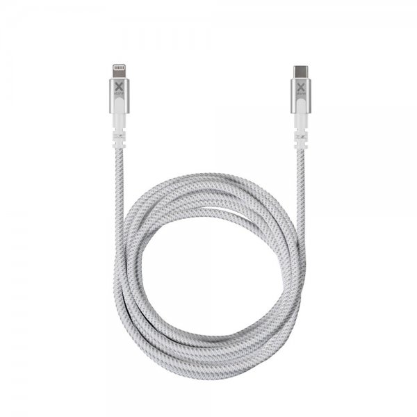 Xtorm-kaapeli, alkuperäinen USB-C–Lightning-kaapeli, 3 m, valkoinen