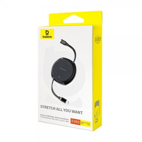 Baseus-kaapeli, Pathfinder-sarja Free2Draw, Type-C–Type-C, 100 W, 1 m