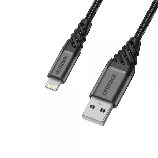 Otterbox Kabel Premium Lightning–USB-A-kaapeli 2 m, Dark Ash