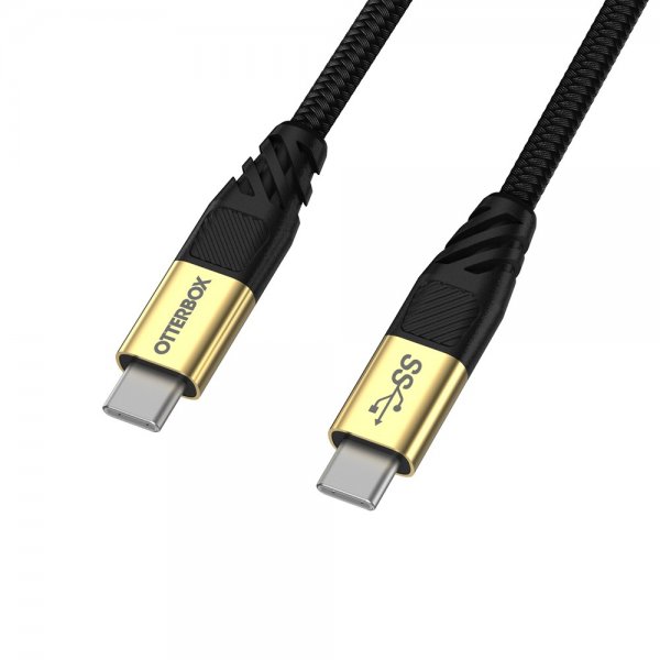 Otterbox Kaapeli Premium USB-C–USB-C 3.2 Gen 1 -kaapeli 1,8 m 100W Musta hohto