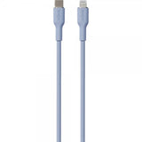Puro Kaapeli Soft Charge & Sync -kaapeli USB-C/Lightning 1,5 m Vaaleansininen