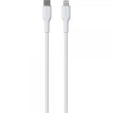 Puro Kabel Soft Charge & Sync -kaapeli USB-C/Lightning 1.5m, valkoinen