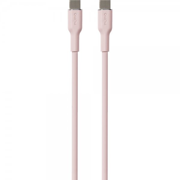 Puro Kaapeli Soft Charge & Sync Cable USB-C/USB-C 1,5 m Ruusu