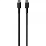 Puro Soft Charge & Sync USB-C/USB-C -kaapeli 1,5 m, musta