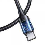 USAMS-kaapeli U71 nailon USB-C/USB-C 3 m