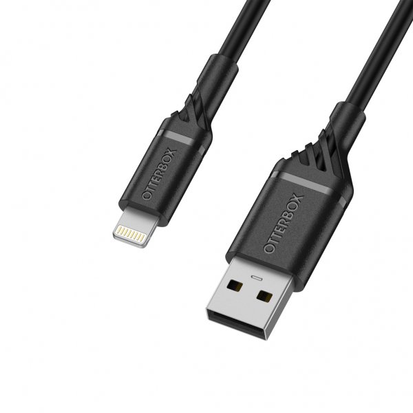 Otterbox USB-A–Lightning-kaapeli 2 m, musta