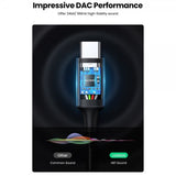 Ugreen USB-C–3,5 mm AUX -kaapeli 1 m