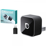Ottocast Mini Cube Langaton CarPlay/Android Auto -sovitin, musta