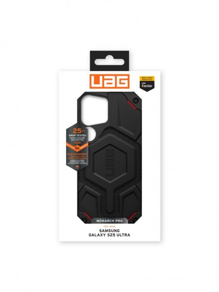 Urban Armor Gear (UAG) Samsung Galaxy S25 Ultra Kuori Monarch Pro Kevlar MagSafe Musta