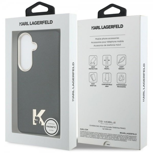 Karl Lagerfeld Samsung Galaxy S26 Kuori K Logo MagSafe Musta
