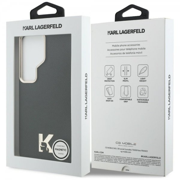 Karl Lagerfeld Samsung Galaxy S26 Ultra -kuori K Logo MagSafe Musta