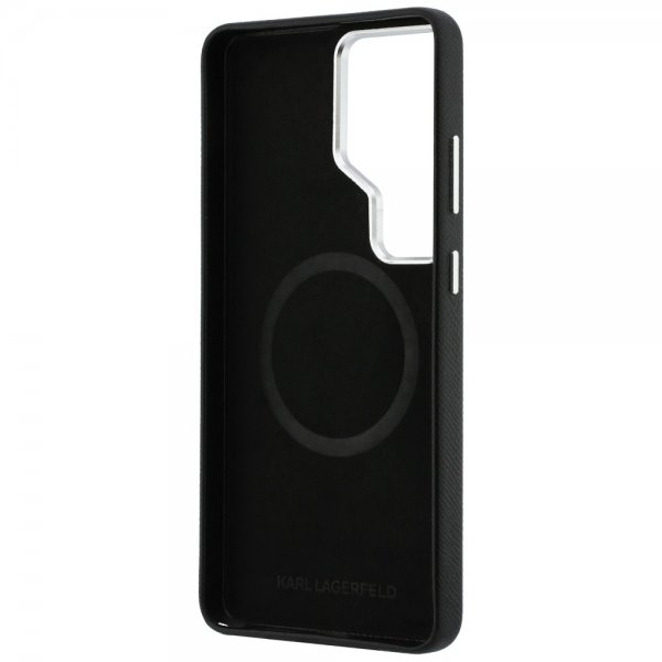 Karl Lagerfeld Samsung Galaxy S26 Ultra Saffiano MagSafe -kuori, musta