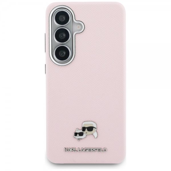 Karl Lagerfeld Samsung Galaxy S26 -suojakuori Saffiano MagSafe pinkki