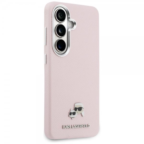 Karl Lagerfeld Samsung Galaxy S26 -suojakuori Saffiano MagSafe pinkki
