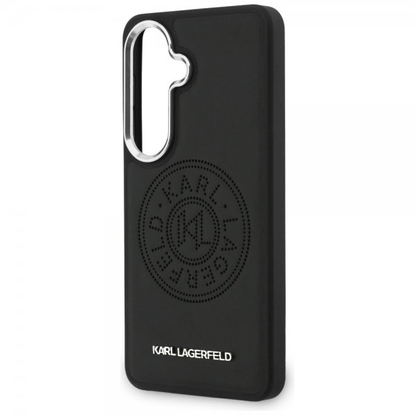 Karl Lagerfeld Samsung Galaxy S26 Kuori Perforoitu Logo MagSafe Musta