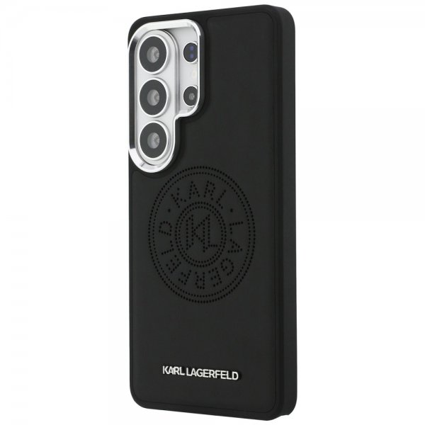 Karl Lagerfeld Samsung Galaxy S26 Ultra Kuoret Perforated Logo MagSafe Musta