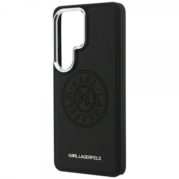 Karl Lagerfeld Samsung Galaxy S26 Ultra Kuoret Perforated Logo MagSafe Musta