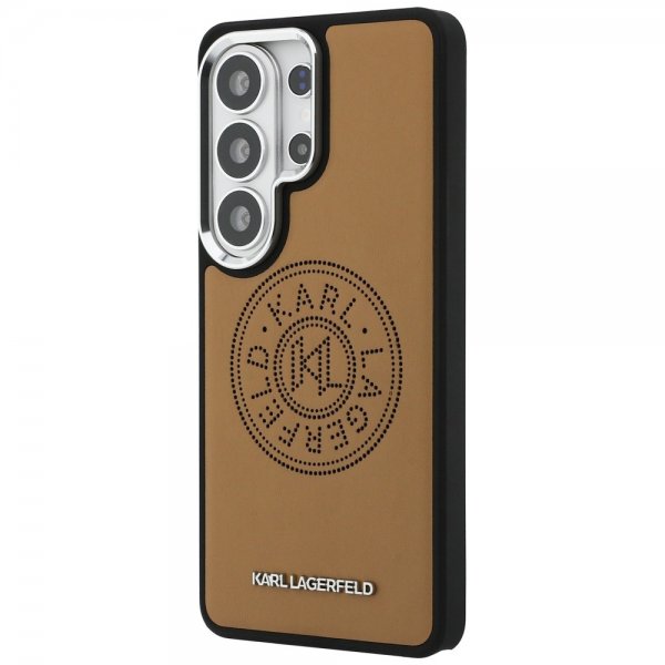 Karl Lagerfeld Samsung Galaxy S26 Ultra Kuoret Perforated Logo MagSafe Ruskea