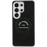 Karl Lagerfeld Samsung Galaxy S26 Ultra -kuori, kohokuvioitu MagSafe RSG musta