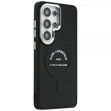Karl Lagerfeld Samsung Galaxy S26 Ultra -kuori, kohokuvioitu MagSafe RSG musta