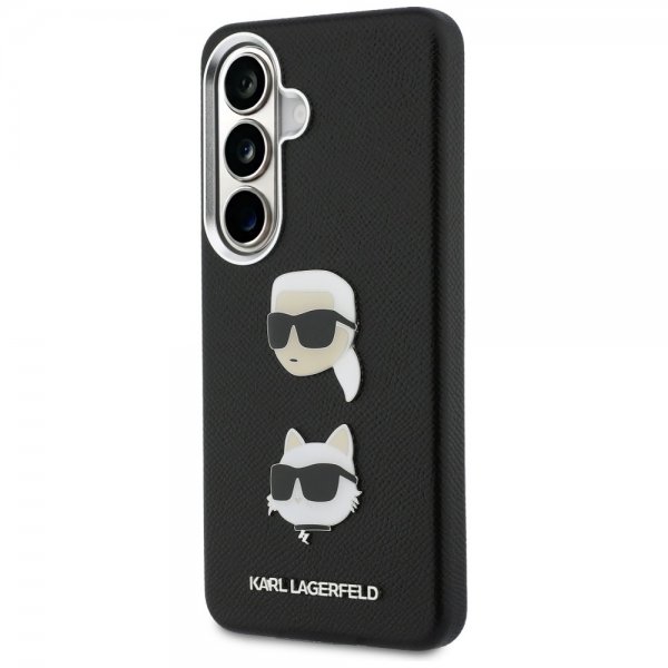 Karl Lagerfeld Samsung Galaxy S26 Plus -suojakuori Saffiano Karl & Choupette Musta