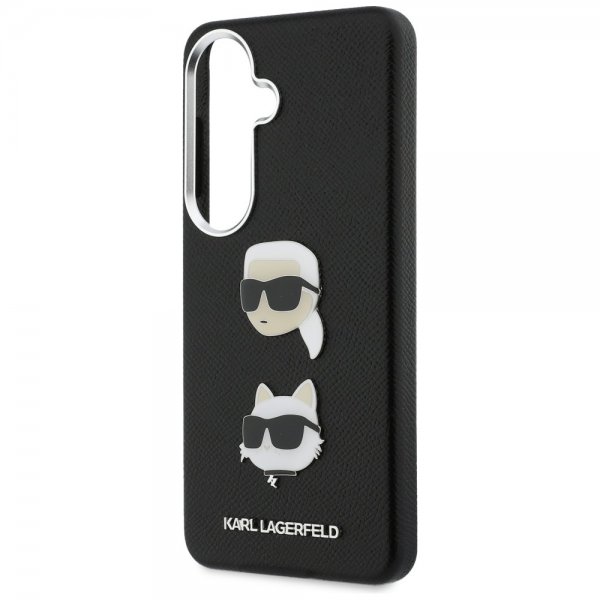 Karl Lagerfeld Samsung Galaxy S26 Plus -suojakuori Saffiano Karl & Choupette Musta