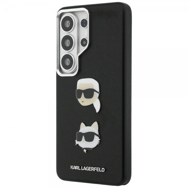 Karl Lagerfeld Samsung Galaxy S26 Ultra Saffiano Karl & Choupette -suojakuori, musta