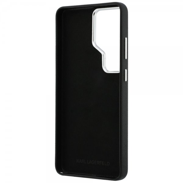 Karl Lagerfeld Samsung Galaxy S26 Ultra Saffiano Karl & Choupette -suojakuori, musta