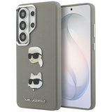 Karl Lagerfeld Samsung Galaxy S26 Ultra Saffiano Karl & Choupette Silver -suojakuori