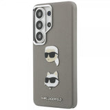 Karl Lagerfeld Samsung Galaxy S26 Ultra Saffiano Karl & Choupette Silver -suojakuori