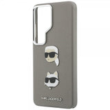 Karl Lagerfeld Samsung Galaxy S26 Ultra Saffiano Karl & Choupette Silver -suojakuori