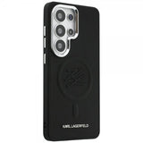 Karl Lagerfeld Samsung Galaxy S26 Ultra -kuori, kohokuvioitu MagSafe, musta