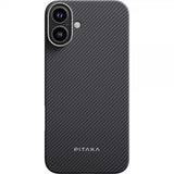 Pitaka iPhone 16 -suojakuori ultraohut MagSafe musta/harmaa twill