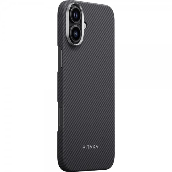 Pitaka iPhone 16 -suojakuori ultraohut MagSafe musta/harmaa twill