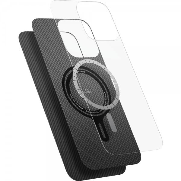 Pitaka iPhone 16 -suojakuori ultraohut MagSafe musta/harmaa twill