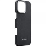 Pitaka iPhone 16 Pro Kuori Ultra-Slim Case MagSafe Musta/Harmaa Twill