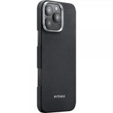 Pitaka iPhone 16 Pro Kuori Ultra-Slim Case MagSafe Musta/Harmaa Twill