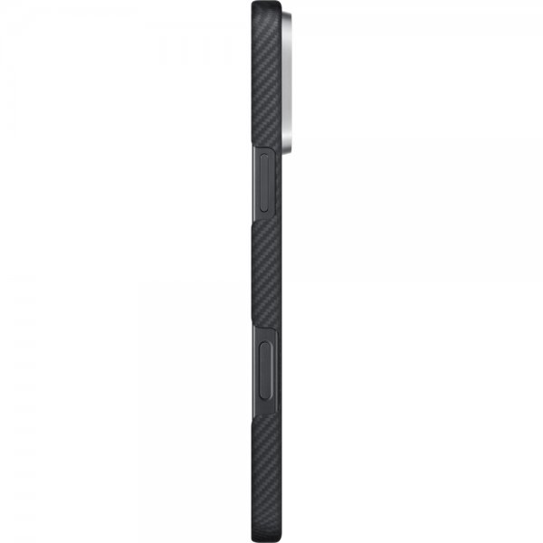 Pitaka iPhone 16 Pro Kuori Ultra-Slim Case MagSafe Musta/Harmaa Twill