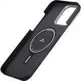 Pitaka iPhone 16 Pro Max Kuori Ultra-Slim Case MagSafe Musta/Harmaa Twill