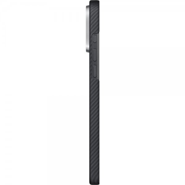 Pitaka iPhone 16 Pro Max Kuori Ultra-Slim Case MagSafe Musta/Harmaa Twill