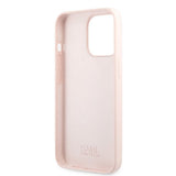 Karl Lagerfeld iPhone 13 Pro Suojakuori Liquid Silicone Vaaleanpunainen