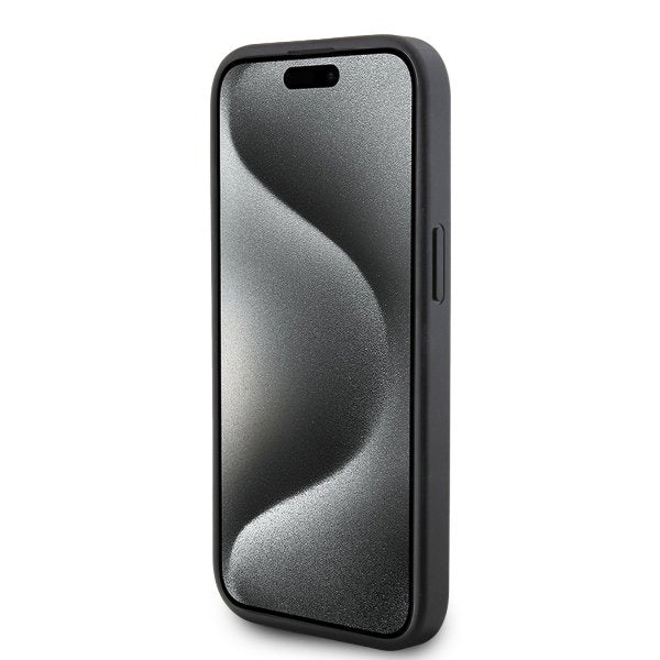 Karl Lagerfeld iPhone 15 Suojakuori Quilted K Pattern Musta