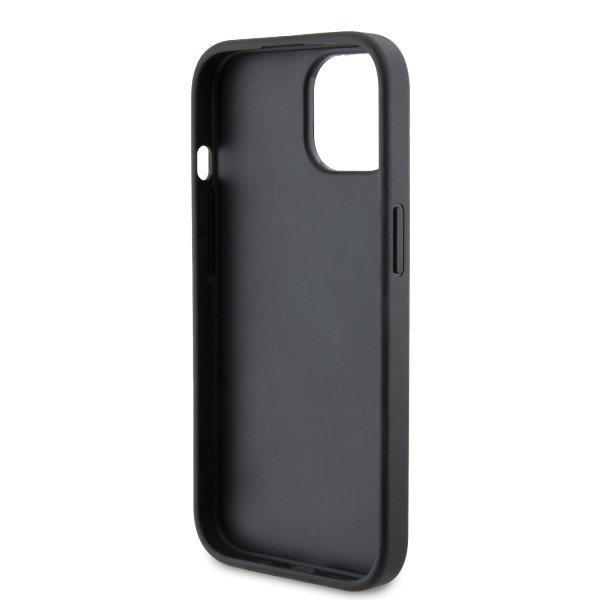 Karl Lagerfeld iPhone 15 Suojakuori Quilted K Pattern Musta