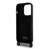 Karl Lagerfeld iPhone 15 -kuori Ikonik Crossbody Musta