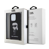 Karl Lagerfeld iPhone 15 -kuori Ikonik Crossbody Musta