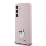 Karl Lagerfeld Samsung Galaxy S23 FE Liquid Silicone Choupette -kuori, pinkki
