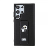 Karl Lagerfeld Samsung Galaxy S24 Ultra Suojakuori Grip & Stand Saffiano Musta