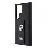 Karl Lagerfeld Samsung Galaxy S24 Ultra Suojakuori Grip & Stand Saffiano Musta